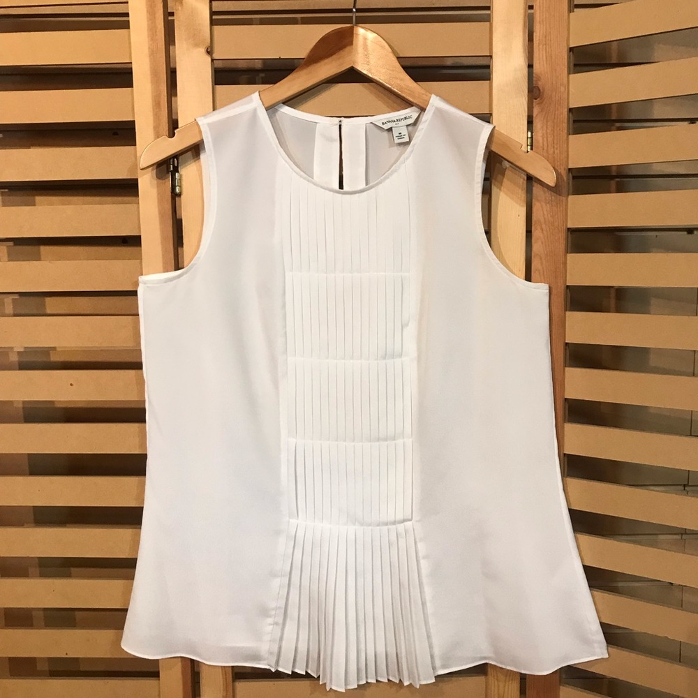 Banana Republic sleeveless blouse.